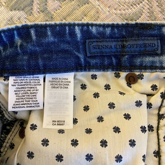 Lucky Brand Sienna Slim Embroidered BF Jeans - Picture 9 of 9